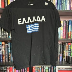 Black Graphic T-Shirt Greece
